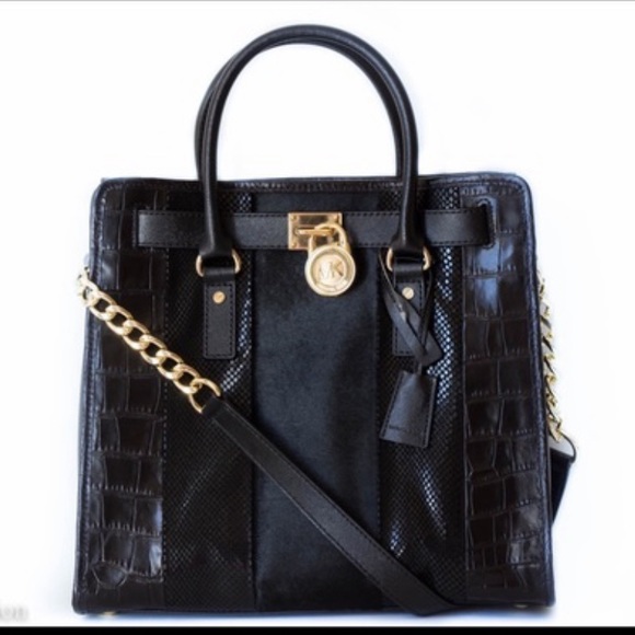 Michael Kors Handbags - MICHAEL KORS Hamilton Mixed Media NS Tote
